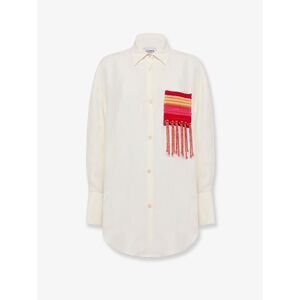 Laneus Women Over Viscose And Linen Shirt